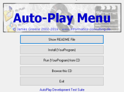 Auto-Play Menu Utility